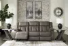 Ashley Furniture 6880488 First Base - Reclining Sofa - Gunmetal