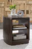 Ashley Furniture T679-2 Korestone - Square End Table - Dark Brown