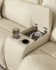Ashley Furniture U13001S4 Ashley Furniture U13001S4 Double Deal - 2-Piece Power Reclining Loveseat Sectional With Console - Almond