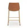 Ashley Furniture PCD373-224 Ashley Furniture PCD373-224 Ciabori - Upholstered Barstool (Set of 2) - Brown / Gold