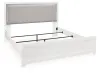 Ashley Furniture PCB1119B4 Maeling - King Upholstered Panel Bed - White