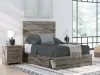 Ashley Furniture PCB2405B16 Graystorm - Full Panel Storage Bed - Brown Gray