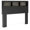 Ashley Furniture PCB1118-85 Ashley Furniture PCB1118-85 Broachmyn - Full Bookcase Headboard - Black / Gray