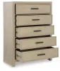 Ashley Furniture B602-46 Calmoro - Five Drawer Chest - Gray