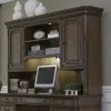 Liberty Furniture 487-HO131 Amelia - Jr Executive Credenza Hutch - Antique Toffee