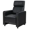 CoasterEveryday 600181 Toohey - Upholstered Home Theater Push Back Recliner - Black