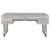 CoasterEveryday 801999 Analiese - 4-Drawer Writing Desk - Gray Driftwood