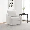 Coaster Fine Furniture 903391 Madia - Upholstered Sloped Arm Swivel Glider Chair - Vanilla