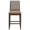 CoasterEveryday 108889 Patterson - Upholstered Counter Chair (Set of 2) - Mango Oak