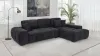 Coaster Fine Furniture 511061B1 Octavia - LAF Sofa With Pillow, Box 1 of 2 - Black