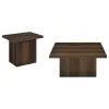 Coaster Fine Furniture 710888-S2 Devar - 2 Piece Square Coffee And End Table Set - Dark Pine