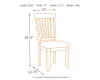 Ashley Furniture D199-01 Berringer - Dining UPH Side Chair (Set of 2) - Rustic Brown