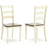 Ashley Furniture D335-01 Woodanville - Dining Room Side Chair (Set of 2) - Cream / Brown