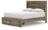 Ashley Furniture PCB2005B4 Ashley Furniture PCB2005B4 Elbrim - Queen Panel Storage Bed - Brown