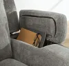 Ashley Furniture PC8350518 Mixed Motion - Power Reclining Loveseat With Console / Adjustable Headrest - Shadow