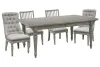Pulaski Furniture P091240-KIT29 Pulaski Furniture P091240-KIT29 Madison Ridge - Extendable Leg Dining Table With 2 Side Chairs And 2 Host Chairs - Bluff Gray