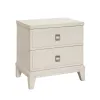 Samuel Lawrence Furniture S916-050 Madison - 2-Drawer Nightstand with USB Port in a Grey-White Wash Finish - Natural