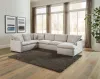 Jackson Furniture Industries 1345/62/30/76-11 Jackson Furniture Industries 1345/62/30/76-11 Harper - 3 Piece Sectional With RSF Chaise - Oyster