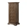 New Classic B658-079 Mar Vista - Swivel Lingerie Chest With Mirror - Walnut
