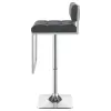 CoasterEssence 100195 Alameda - Adjustable Bar Stool - Chrome And Gray