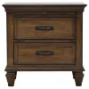 CoasterEssence 300525F-S5 Devon - 5 Piece Full Bedroom Set - Burnished Oak