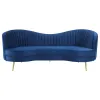 CoasterEssence 506861-S3 Sophia - 3 Piece Upholstered Channel Tufted Sofa Set - Blue