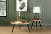 CoasterEssence 736107 Zoe - Round Mango Wood Side End Table - Natural