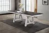 New Classic 40-1903-DT Maisie - Dining Table Top & Base - White / Dark Brown