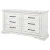 Coaster Fine Furniture 215873 Mckinney - 6-Drawer Bedroom Dresser Cabinet - Vintage White