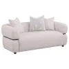 Coaster Fine Furniture 508961-S2 Jeanette - 2 Piece Fabric Upholstered Round Arm Sofa Set - Beige