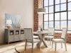Riverside Furniture 79252 Bennett - Round Dining Table - Frosted Gray