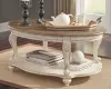 Ashley Furniture T743-0 Realyn - Oval Cocktail Table - White / Brown