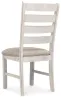 Ashley Furniture D394-01 Skempton - Dining UPH Side Chair (Set of 2) - White