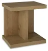 Ashley Furniture T839-7 Brinstead - Chair Side End Table - Light Brown