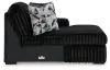 Ashley Furniture 98103S9 Ashley Furniture 98103S9 Midnight-Madness - 3-Piece Sectional With Raf Corner Chaise - Onyx