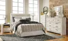 Ashley Furniture B331/31/36/46/57 Bellaby - 4 Pc. - Dresser, Mirror, Chest, Queen Panel Headboard - Whitewash