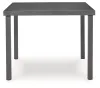 Ashley Furniture PCP326-615 Rocky Creek - Square Dining Table With Umbrella Option - Gray