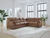 Ashley Furniture PC27704S3 Ashley Furniture PC27704S3 WillowBend - 3-Piece Sectional With RAF Sofa With Corner Wedge - Caramel