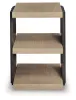 Ashley Furniture T721-3 Rylandyn - Rectangular End Table - Black / Light Brown