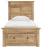 Ashley Furniture PCB1170B22 Ashley Furniture PCB1170B22 Makidern - Twin Panel Storage Bed With Storage Footboard - Tan