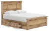 Ashley Furniture PCB1170B6 Ashley Furniture PCB1170B6 Makidern - Queen Panel Storage Bed With Under Bed Storage Unit - Tan