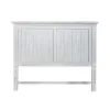 Liberty Furniture 237-BR13 River Place - Queen Mansion Headboard - Riverstone White & Tobacco