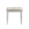 New Classic BA9698W-092 Valentino - Vanity Table Stool - White