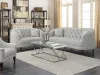 CoasterElevations 505641-S2 Avonlea - 2 Piece Upholstered Sloped Arm Sofa Set Fabric - Gray