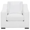 CoasterElevations 509893 Ashlyn - Upholstered Sloped Arm Accent Chair - White