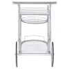 CoasterEveryday 910076 Sarandon - 3-Tier Glass Shelf Metal Bar Cart - Chrome
