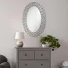 CoasterElevations 961615 Colleen - Oval Wall Mirror - Silver