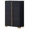 Coaster Fine Furniture 222835 Marceline - 5-Drawer Bedroom Chest - Black