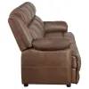 Coaster Fine Furniture 508281-S3 Ellington - 3 Piece Upholstered Padded Arm Sofa Set - Dark Brown