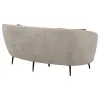 Coaster Fine Furniture 504838 Ellorie - Upholstered Channel Back Curved Loveseat - Beige